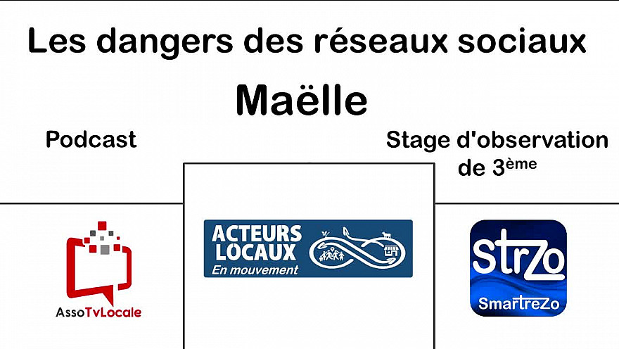  Les dangers des Réseaux Sociaux  par Maëlle - Stage d'observation de 3ème - TvLocale - Acteurs Locaux - Smartrezo