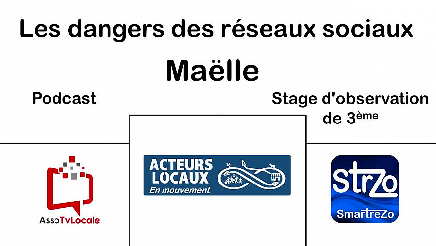  Les dangers des Réseaux Sociaux  par Maëlle - Stage d'observation de 3ème - TvLocale - Acteurs Locaux - Smartrezo